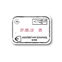 AMSTERDAM stamp 차량용 데칼 스티커