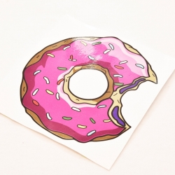 미니 주유구 캡 데칼 핑크 도넛