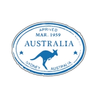 AUSTRALIA STAMP 차량용 데칼 스티커