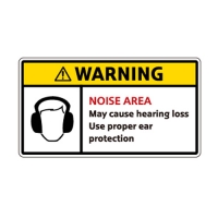 WARNING sticker _noise area 차량용 데칼 스티커