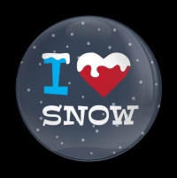 [세일] 고뱃지 Seasonal I LOVE SNOW