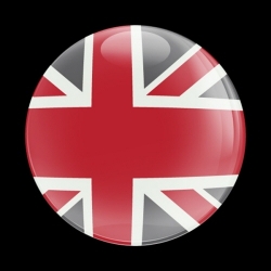 고뱃지 FLAG UK RED-GRAY