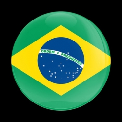 고뱃지 FLAG BRAZIL