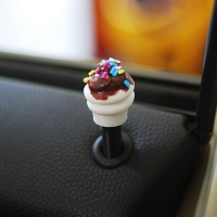 [세일] 아이스크림 도어핀 도어락핀 3D 프린팅 스타돔 미니쿠퍼 악세사리 2개 1세트
