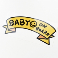 베이비 인 카 리본 BABY IN CAR 차량용 데칼 스티커